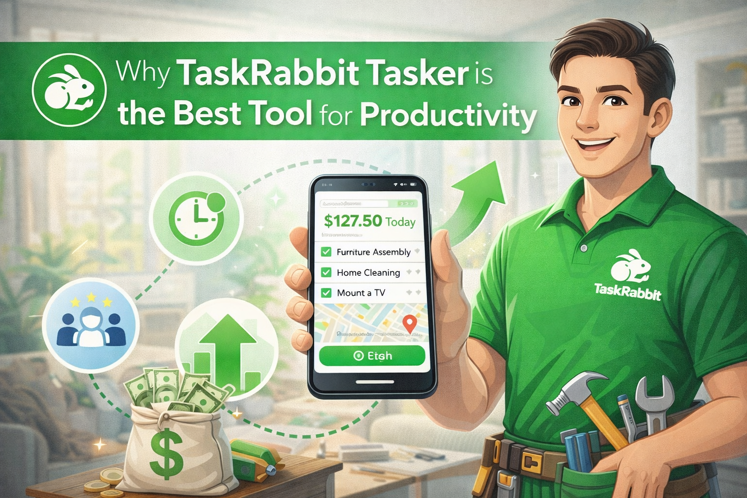 Home TaskRabbit Tasker Boosts Productivity
