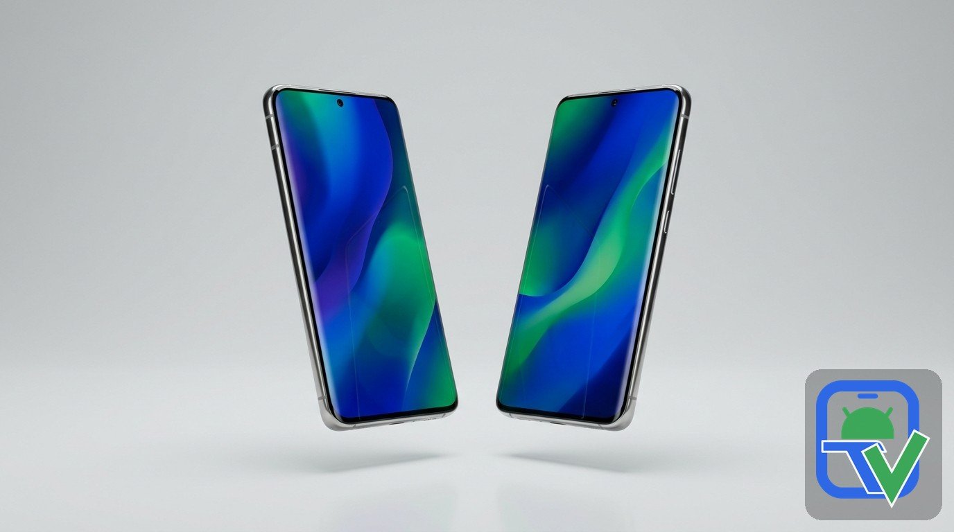 Galaxy S24 Plus vs Pixel 9 Pro display comparison with two flagship Android phones side by side
