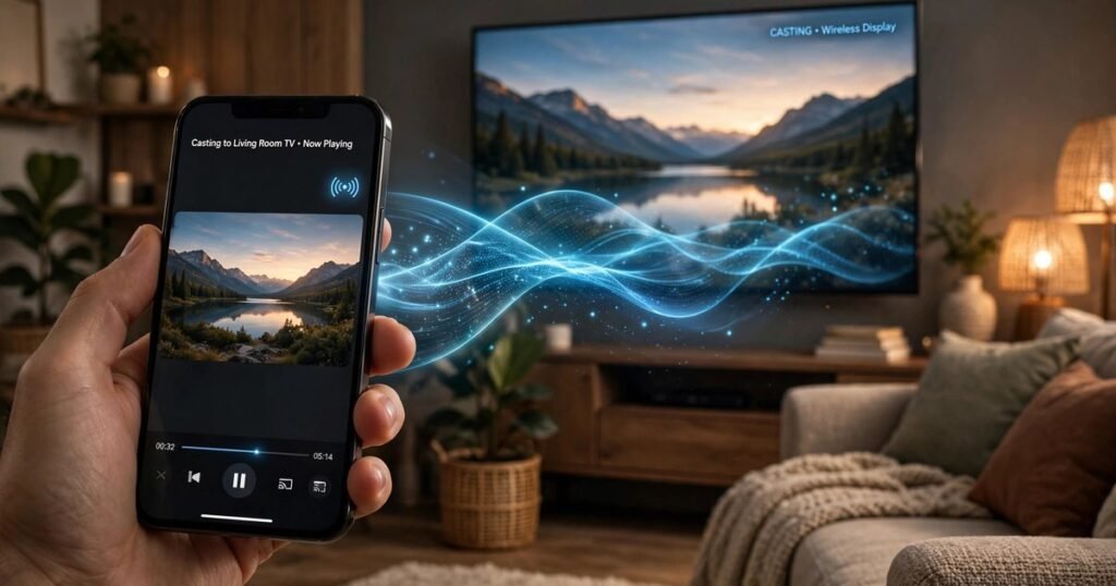 how to chromecast from phone to tv