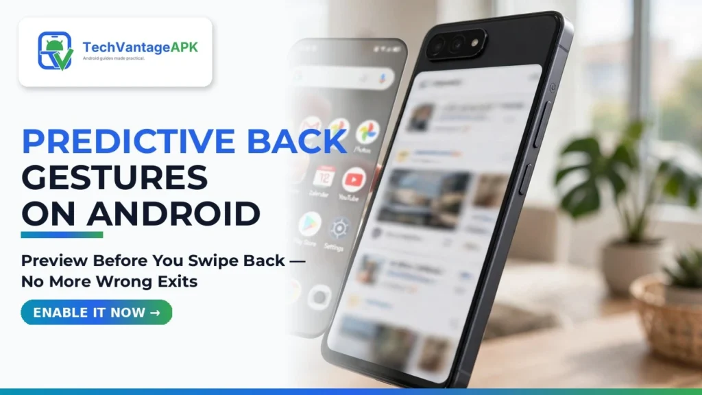 enable predictive back gestures android