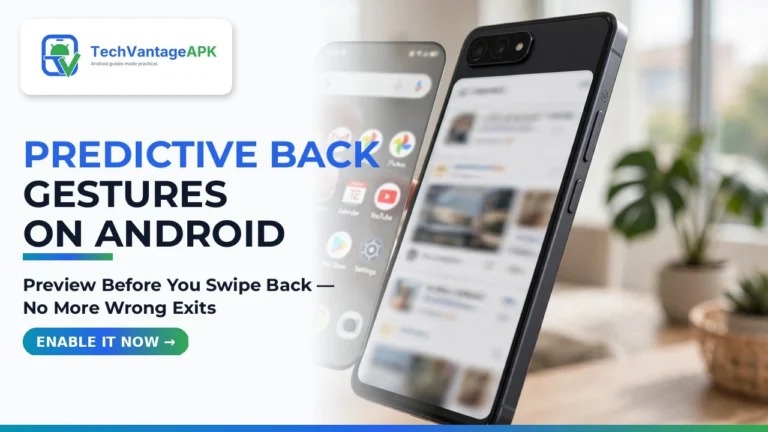 enable predictive back gestures android