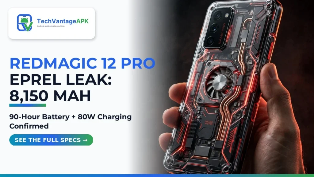RedMagic 12 Pro EPREL Leak: 8,150mAh Battery, 80W Charging, Nov 3 Launch