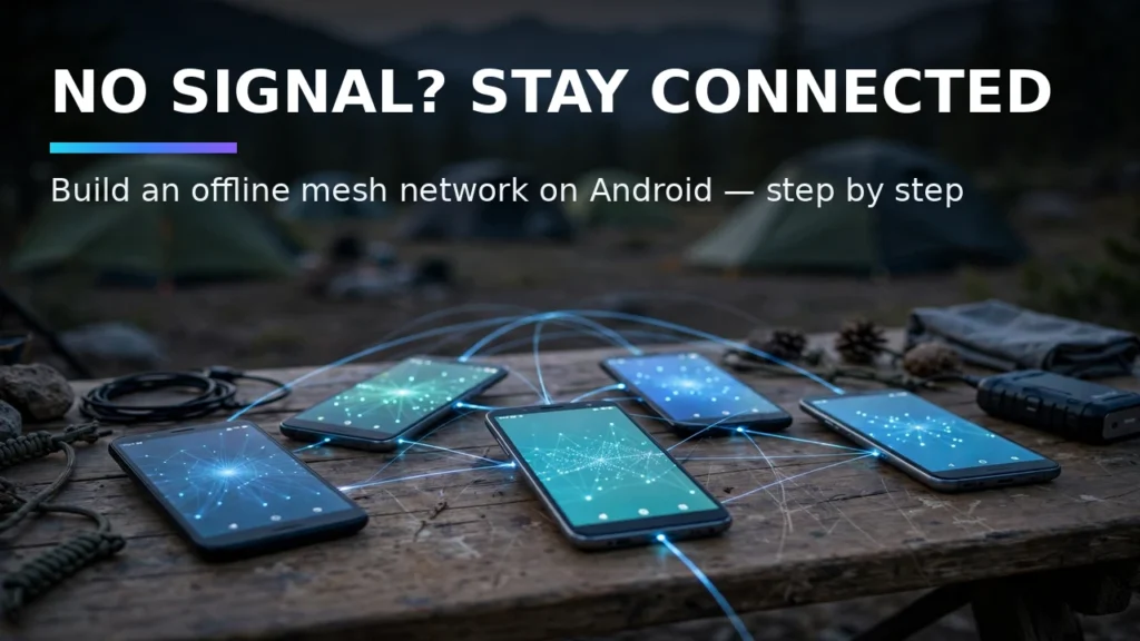 set up offline mesh network android