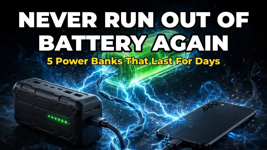 Never run out of battery again - 5 power banks that last for days