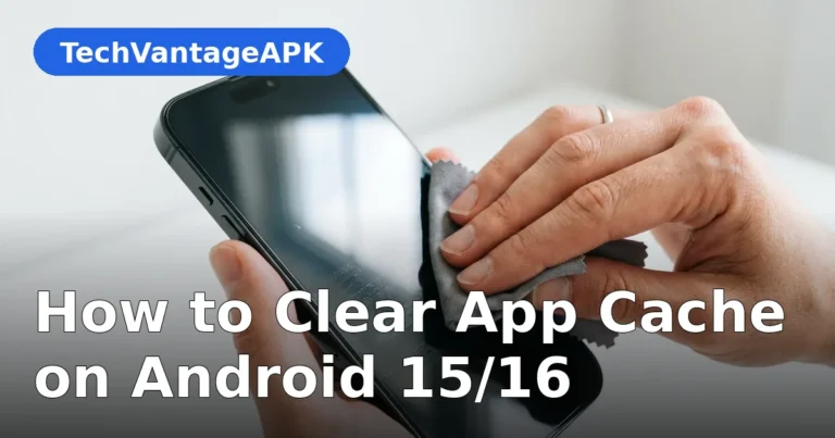 clear app cache android 15 – featured image