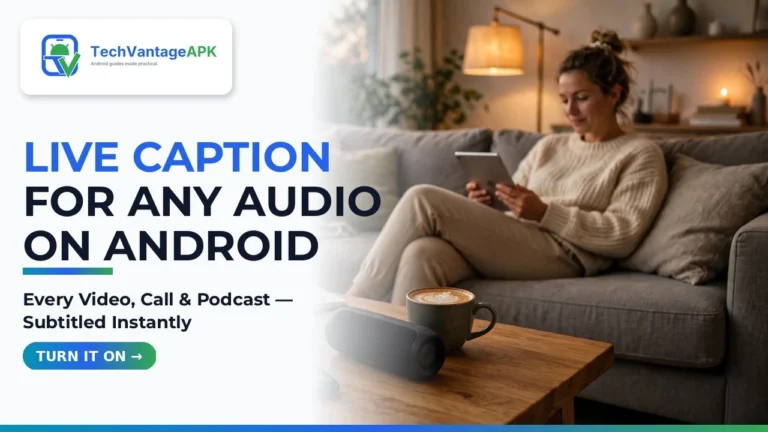 use android live caption media audio